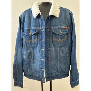 Idyllwind by Myranda Lambert Jean Jacket Blue Denim Sherpa Lined Womens Size M